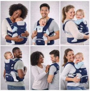 Canguru Ergonômico Baby Bear 12 Posições