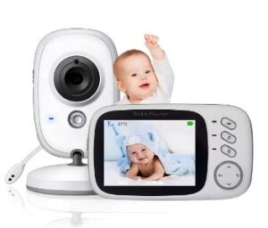Babá Eletrônica Sem Fio com Câmera cor branco