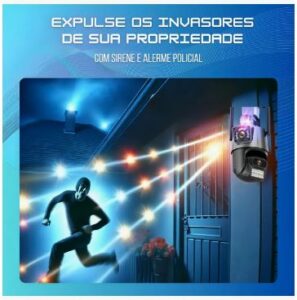 Câmera Wi-fi 4k 6mp DUPLA Visão Noturna