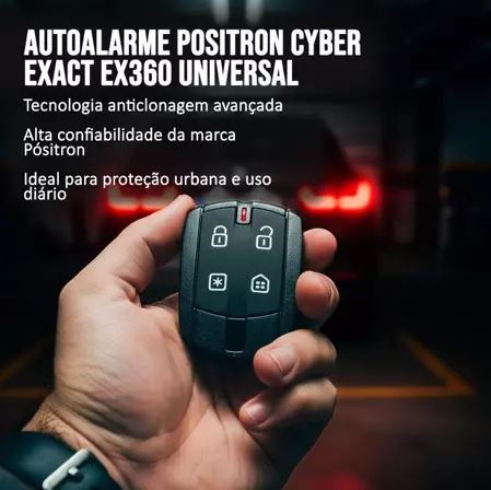 Alarme Automotivo Pósitron EX 360 Exact Universal