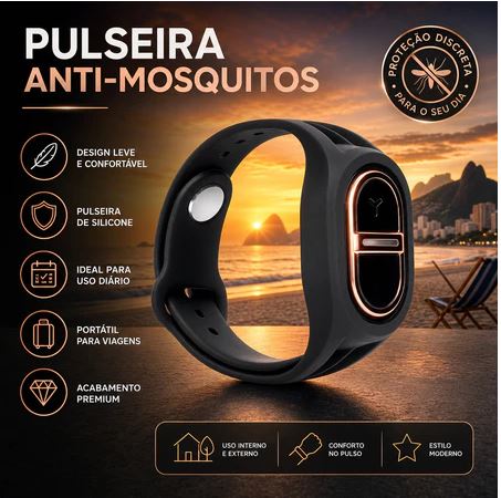 Pulseira Repelente Ultrassônica Portátil
