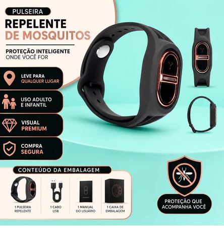 Pulseira Repelente Ultrassônica Portátil