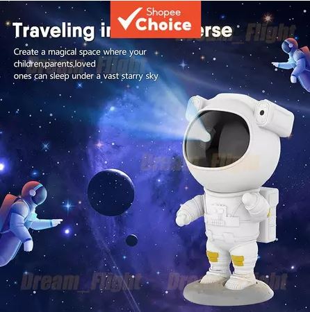 Lindo Projetor de Espaço Astronauta