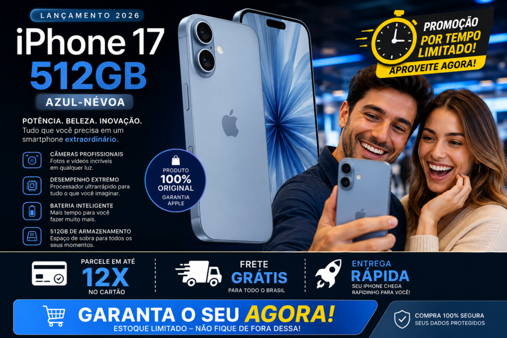 iPhone 17 512GB Azul-Névoa: O Smartphone Premium