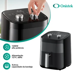 Fritadeira Elétrica Air Fryer 3L Sem Óleo
