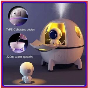 20 Produtos Escondidos Alta Conversão 17 Umidificador de Ar Astronauta 220ml Luz LED Colorida Pulverizador De Névoa USB